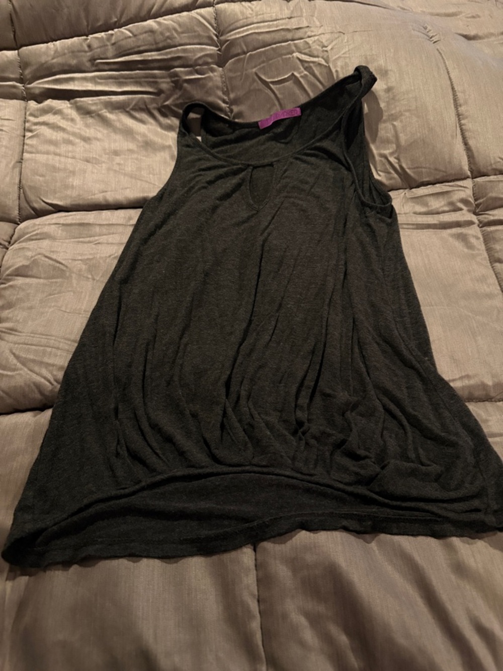 Parker Black Top with Purple Brand Tag